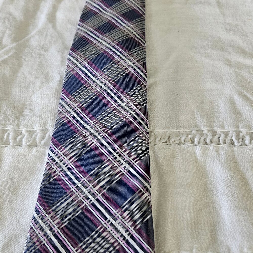 Stafford blue and purple tie